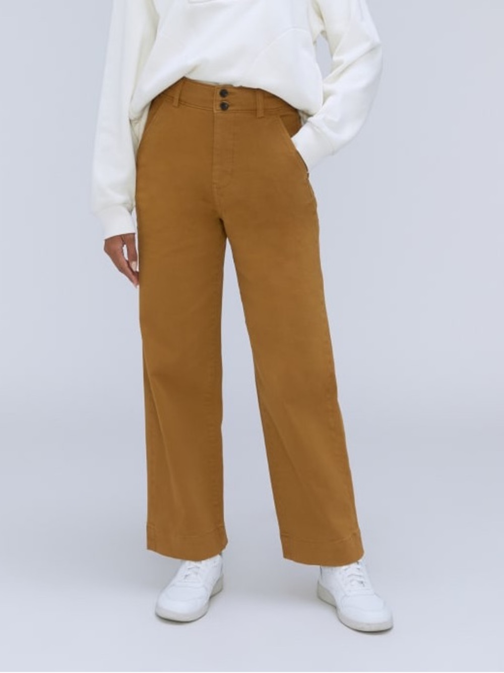 EVERLANE THE ORGANIC WIDE-LEG PANT NWT